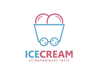 Ice Cream - projektowanie logo - konkurs graficzny
